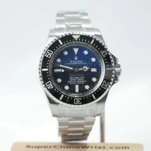Rolex Sea-Dweller Deepsea Steel D-Blue Dial Black Ceramic Bezel Steel Oyster Bracelet 44mm Replica Watches - 1