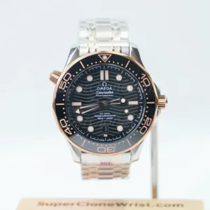 Omega-Seamaster-Diver-Rose-Gold-Black-Dial-210.20.42.20.01.001-42mm 1：1 SuperClone Watch Replica Watches - 1