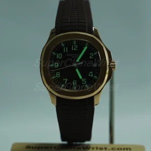 Patek Philippe Aquanaut 5167R Rose Gold Brown Dial Rose Gold Bezel Brown Rubber Strap 40mm Replica Watches - 2