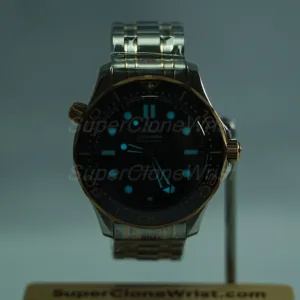 Omega-Seamaster-Diver-Rose-Gold-Black-Dial-210.20.42.20.01.001-42mm 1：1 SuperClone Watch Replica Watches - 2