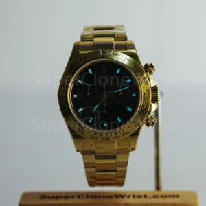 Rolex Daytona 116508 Yellow Gold Black Dial Yellow Gold Bezel Yellow Gold Bracelet 40mm Replica Watches - 2