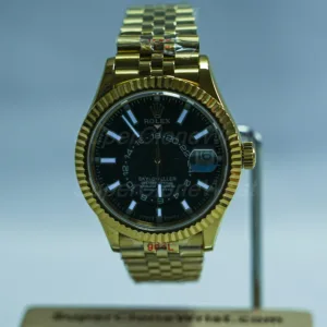 Rolex-Sky-Dweller-326238-Black-Dial-Yellow-Gold-42mm Super Clone Watches Replica Watches - 2