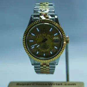 Rolex-Sky-Dweller-326933-Gold-Dial-Steel-Gold-42mm Super Clone Watches Replica Watches - 2