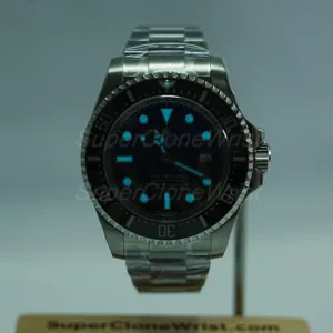 Rolex Sea-Dweller Deepsea Steel D-Blue Dial Black Ceramic Bezel Steel Oyster Bracelet 44mm Replica Watches - 2