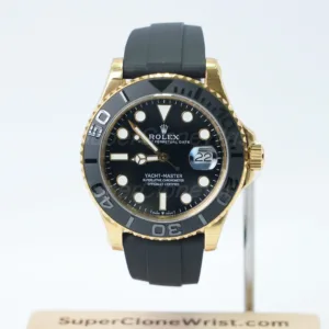 Rolex Oyster Perpetual 116655 Yacht Master Rose Gold Oysterflex 40mm 11 Super Clone Watches