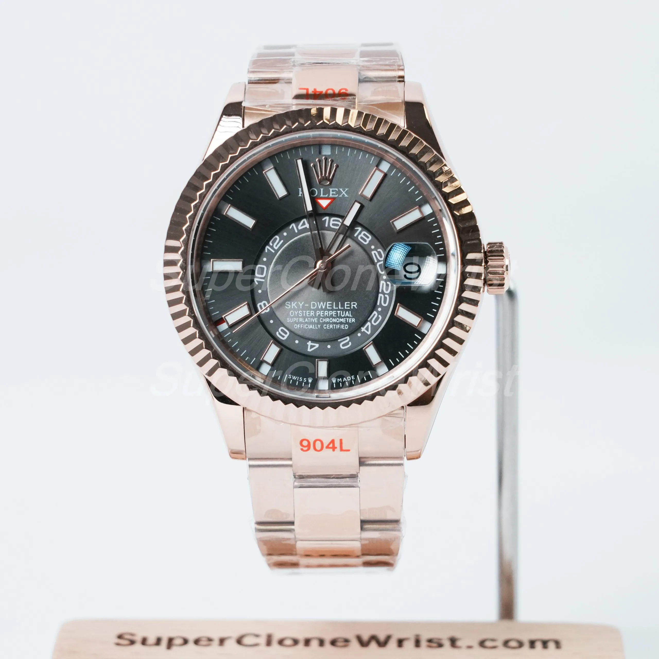 Rolex-Sky-Dweller-326935-Grey-Dial-Rose-Gold-Oyster-11-Super-Clone-Watches-scaled-1.jpg Rolex Sky Dweller 326935 Grey Dial Rose Gold Oyster 11 Super Clone Watches